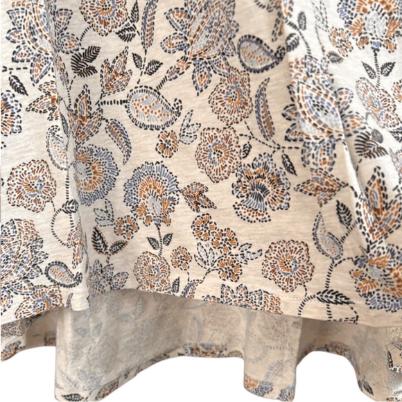 EUC J. Jill Pima Cotton Floral Paisley
Short Sleeve Top Size 4X - Picture 3 of 8